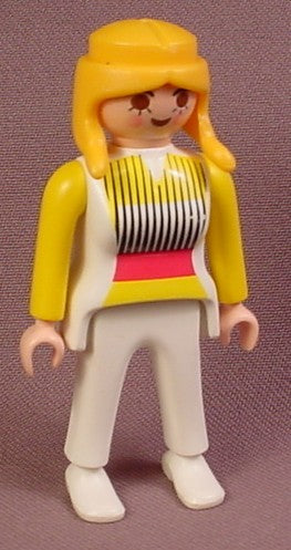 Playmobil Adult Female Figure In A White Shirt