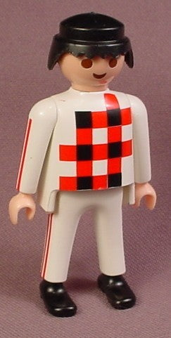 Playmobil Adult Male Jockey Figure In White Silks