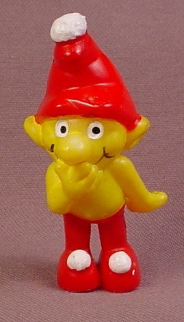 Gnome Family Yellow Gnome With Embarrassed Look PVC Figure, 2 1/2 I