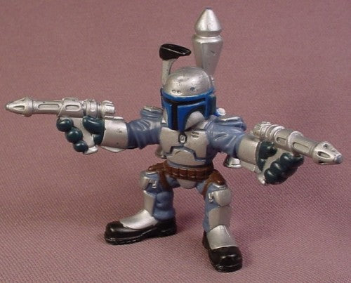 Star Wars 2004 Jango Fett PVC Figure With 2 Blasters, 2 7/8 Inches