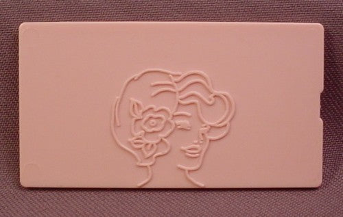 Replacement Pink 1978 Tomy Fashion Plate, 1 1/2 Inches By 2 3/4 Inc