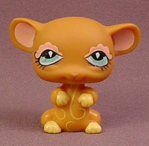 Littlest Pet Shop #462 Light Brown Mouse With Blue Eyes