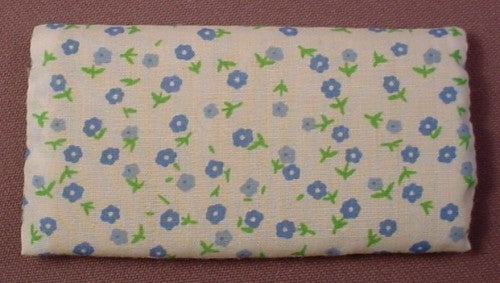 Calico Critters Single Bed Mattress With Blue Flowers, 3 1/2 Inches