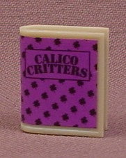 Calico Critters Purple Book, From Living Room Accessories Set #CC25