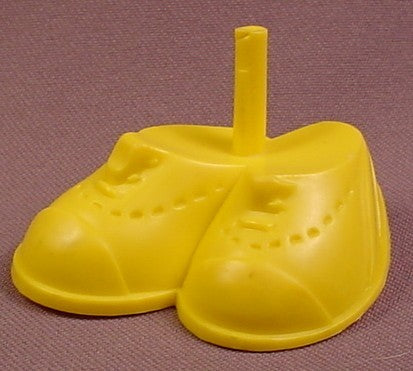 Potato Head Kids Yellow Stitched Shoes For Slugger, 1986 Playskool,