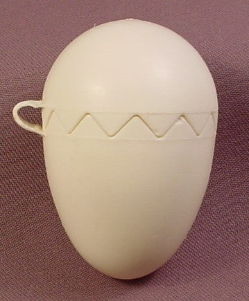 Fisher Price White Egg With Cracked Edge That Opens
