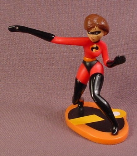 Disney The Incredibles Helen PVC Figure On Base 3" Tall (Rubs On Ar