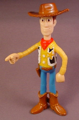 Disney Toy Story 1999 Mcdonalds Woody Figure With Quick Draw Action