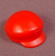 Playmobil Red Child Size Round Hat Or Cap With A Narrow Bill