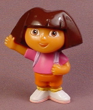Dora The Explorer PVC Figure Waving Her Right Hand, 2 1/2 Inches
