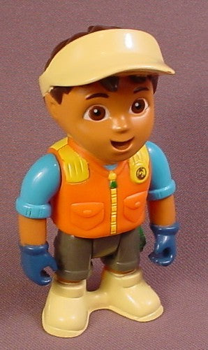 Dora The Explorer Go Diego PVC Action Figure Doll With Yellow Visor