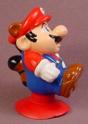 McDonalds 1990 Nintendo Mario Bros Mario PVC Figure With A Tail & E