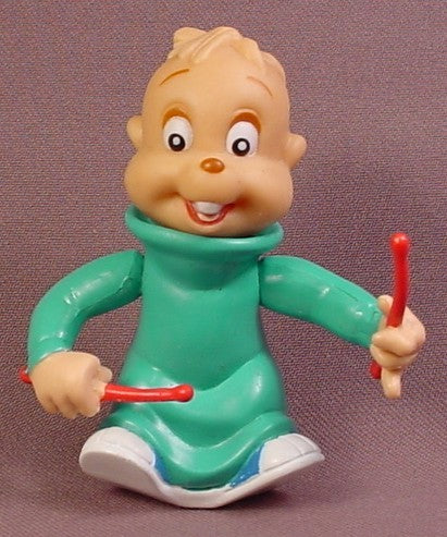 Alvin & The Chipmunks Theodore With Drumsticks PVC Figure, 3 1/4 In
