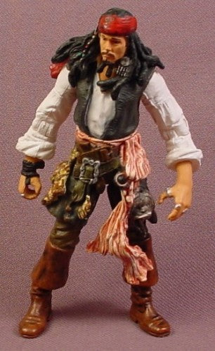 Disney Pirates Of The Caribbean Jack Sparrow Action Figure, 3 3/4 I